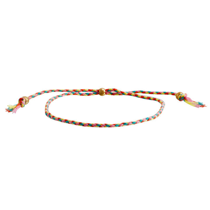 Bracelet Boules Dorées Mode Femme Tissé à La Main