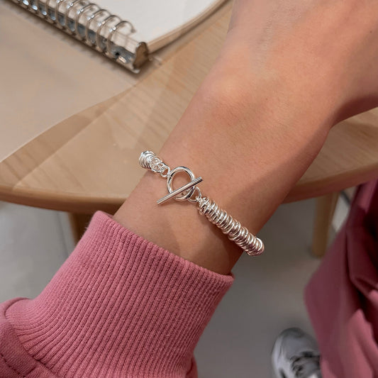 Personalized OT Buckle Bracelet Women's Retro Heavy Industry