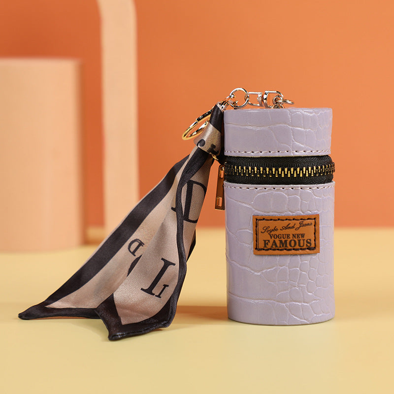 Creative Leather Presbyopic Bucket Key Case