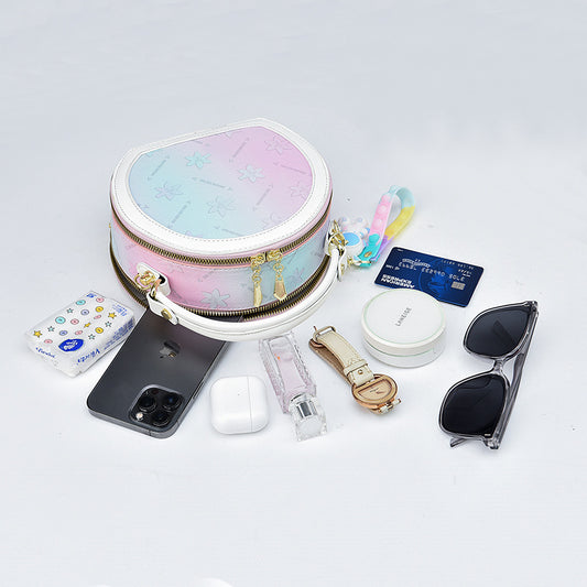 Round Pie Bag Cute Fashion Western Style Keychain Pendant