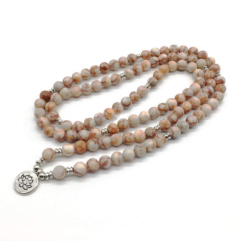 Pulsera de loto de tela de araña roja