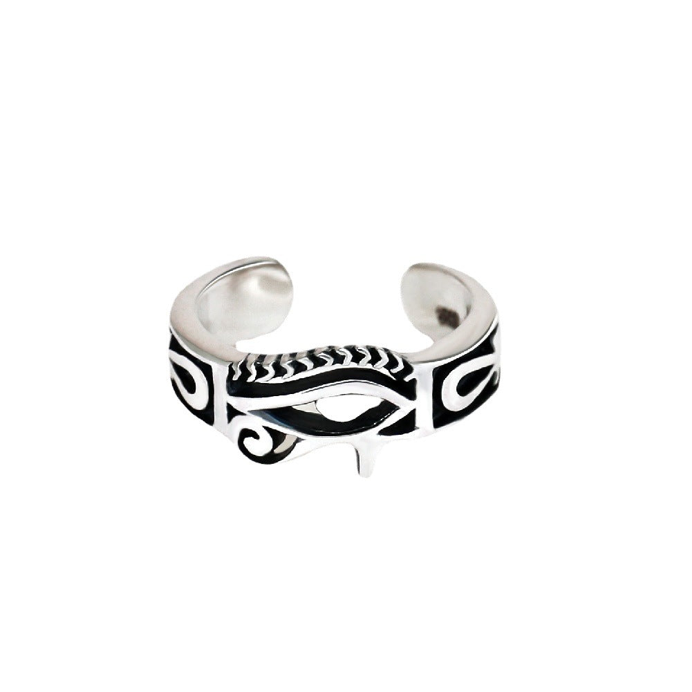 Anillo de hombre Dios Trendy Hombre Plata Individual Personalizado
