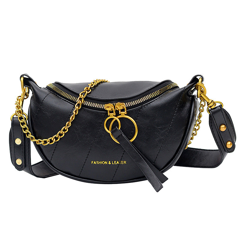 Sac de poitrine rétro léger et assorti à la mode pour femmes