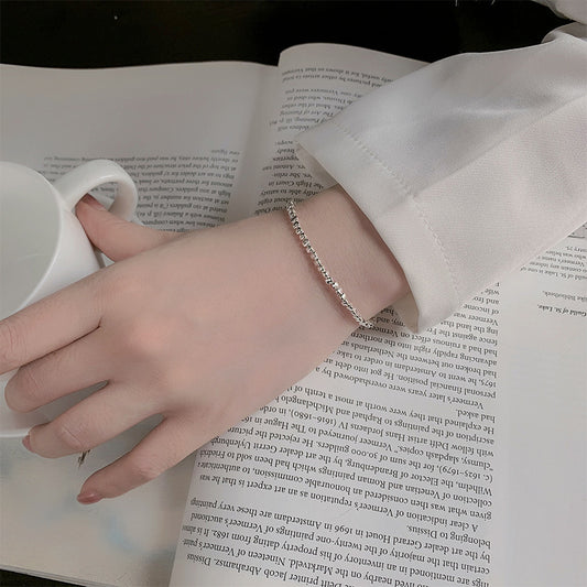 Women's Fashion Broken Silver Bracelet