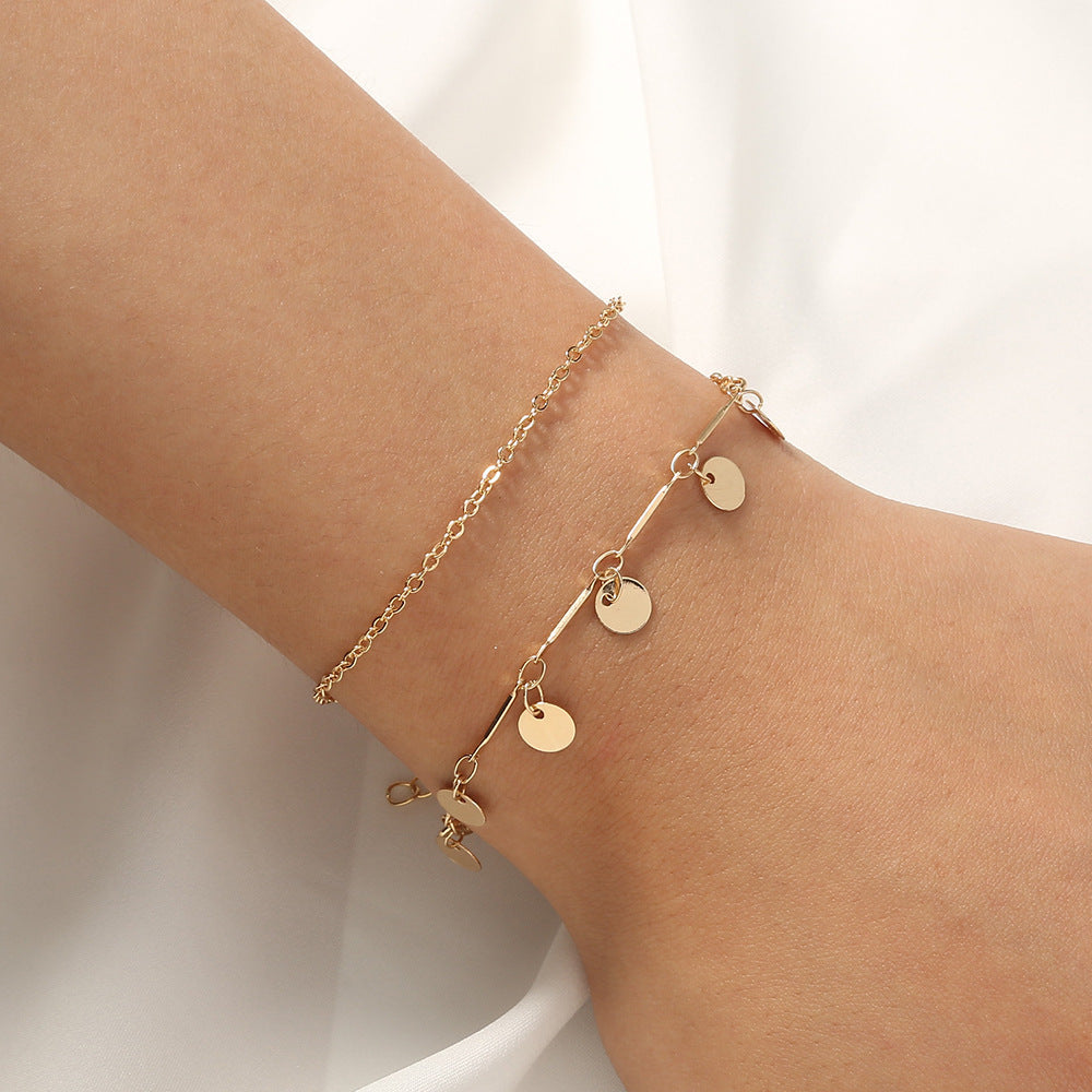 Special-interest Design Pentagram Tassel Bracelet 3-piece Set