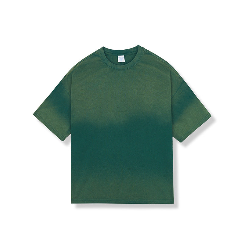 260g Pure Cotton Washed Old Tie-dyed Short-sleeved T-shirt