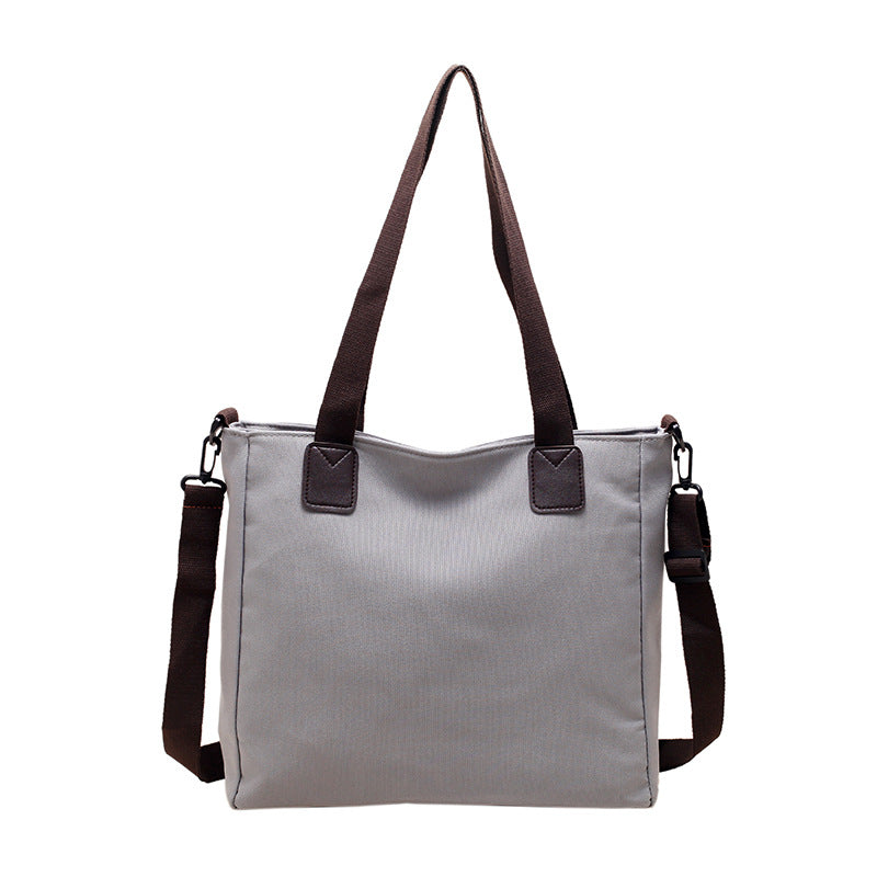 Sac à main en toile à bandoulière grande capacité