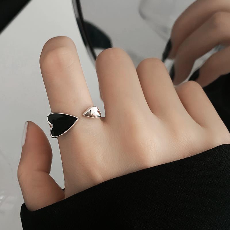 Bague à géométrie exagérée rétro de style coréen pour femmes