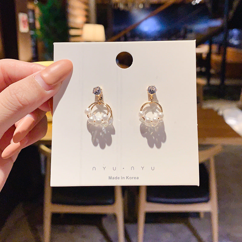 Boucles d'oreilles épingles en argent 925 pour femmes