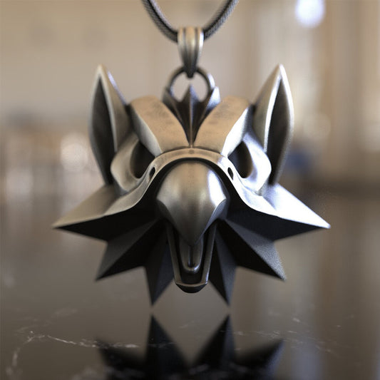 Retro Personalized Eagle Head Pendant Men's Necklace