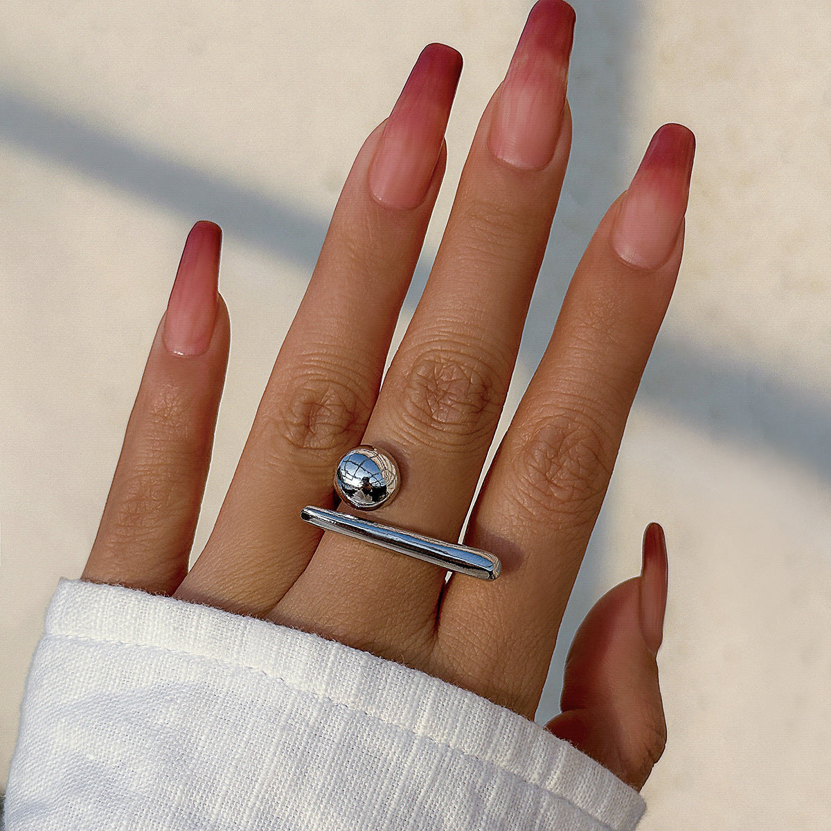 Bague papillon brillante de haute qualité exagérée pour femmes