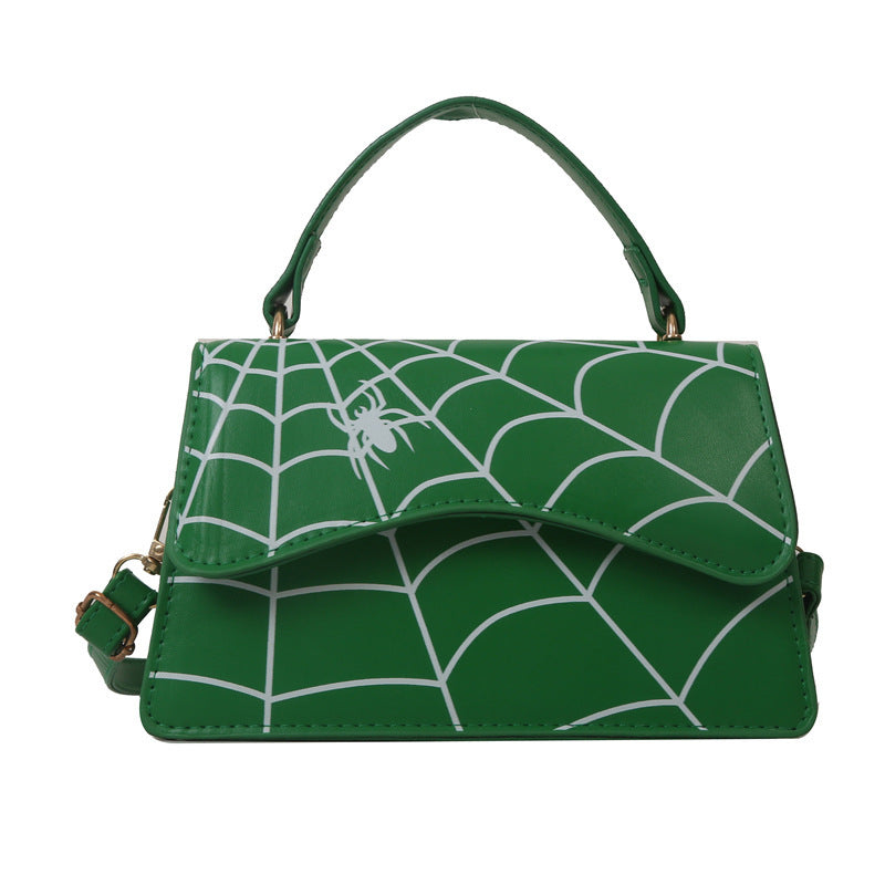 Sac de messager d'épaule impression de toile d'araignée de mode
