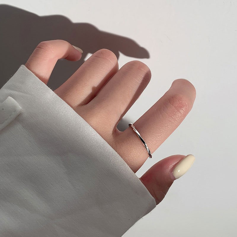 Bague à géométrie exagérée rétro de style coréen pour femmes