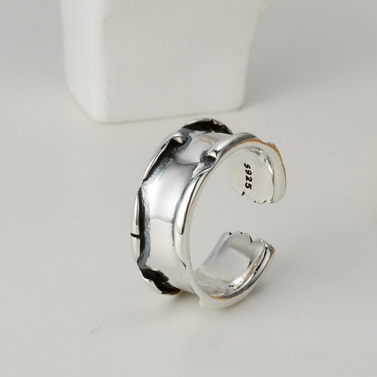 Fashion Retro Distressed Ring Women