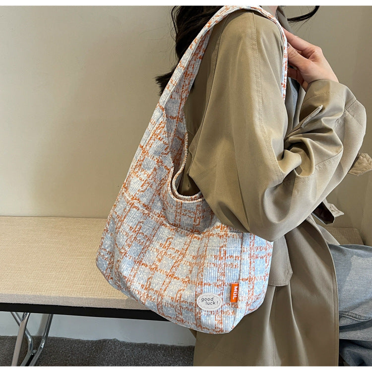 Large Capacity Women's Knitted Woven Bag