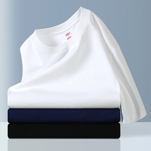 220g Long Staple Combed Cotton Cool Half-sleeved Loose T-shirt