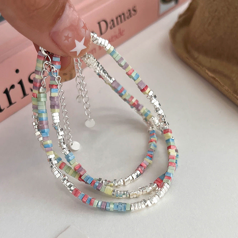 Macaron Bracelet Women's Simple Geometric Square