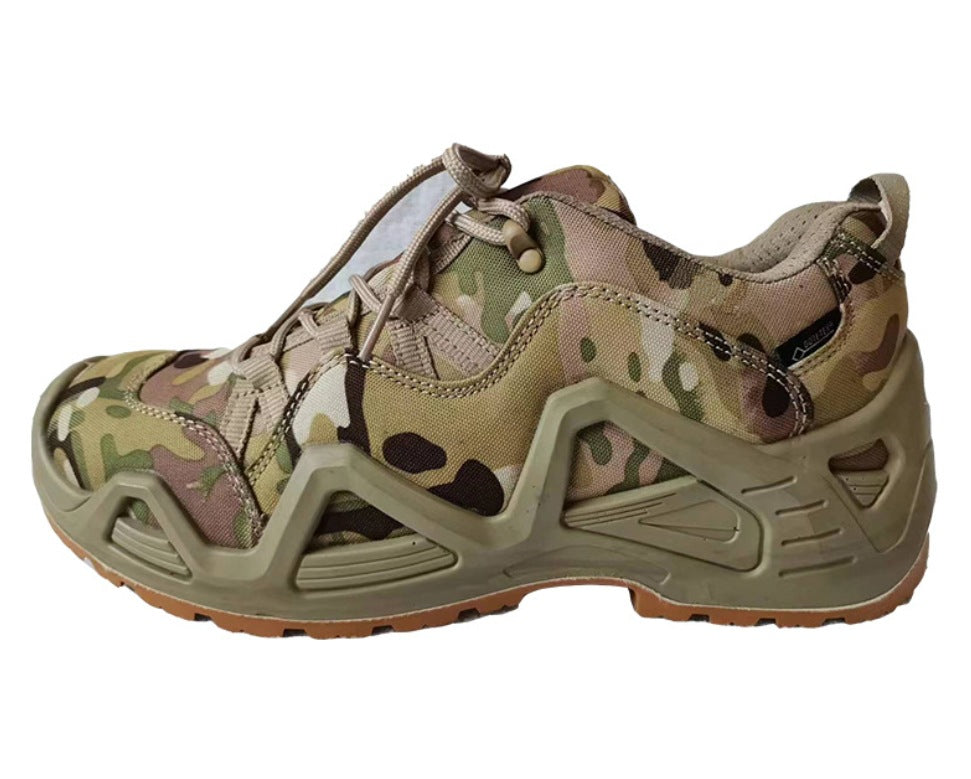 Zapatos de senderismo para adiestramiento al aire libre para fanáticos militares de caña media y alta botas de combate para fanáticos militares