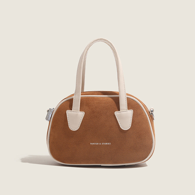 Sac d'oreiller givré de couleur contrastée de Bowling Portable de niche de corée du sud