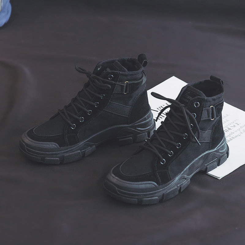 Botines con plataforma para ropa de trabajo retro populares