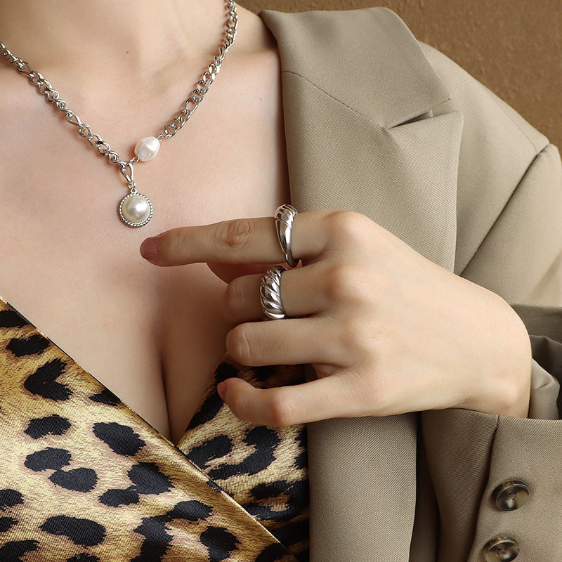 Anneau d'industrie lourde de moulage de surface d'onde de fil rétro