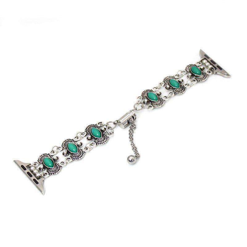 Montre Bracelet Montre Métal Turquoise