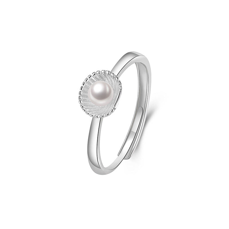 Fashion Shell Pearl Ring For Women
