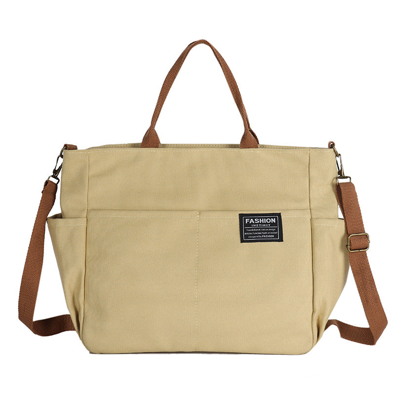 Sac messager multicouche en toile pour femmes, sacoche rétro décontractée de grande capacité, nouvelle collection