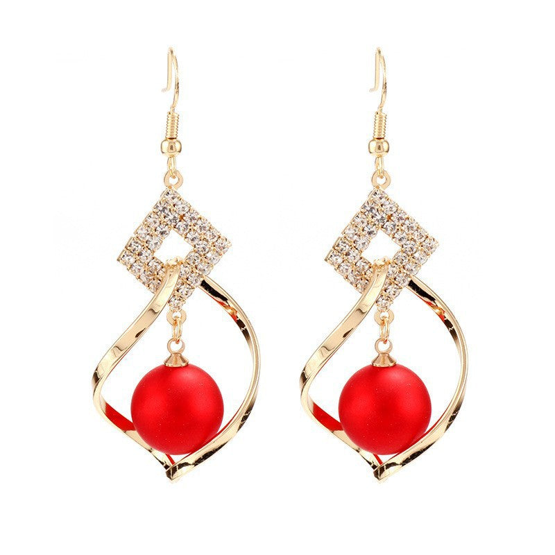 Boucles d'oreilles tout-match capricieuses à la mode pour femmes