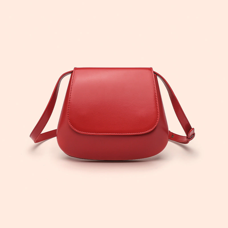 Bolso bandolera de cuero vegano para mujer, bolso de hombro pequeño Retro con correa larga ajustable
