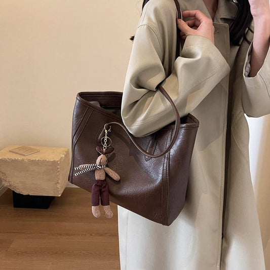 Large Capacity Autumn And Winter Shoulder Bag Casual Retro Class Commuter Tote
