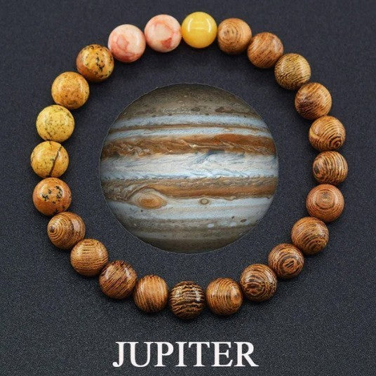 Bracelet planète bijoux à la mode, huit planètes, pierre naturelle
