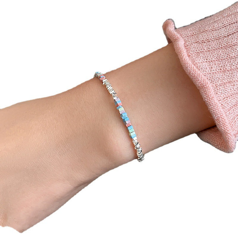 Macaron Bracelet Women's Simple Geometric Square