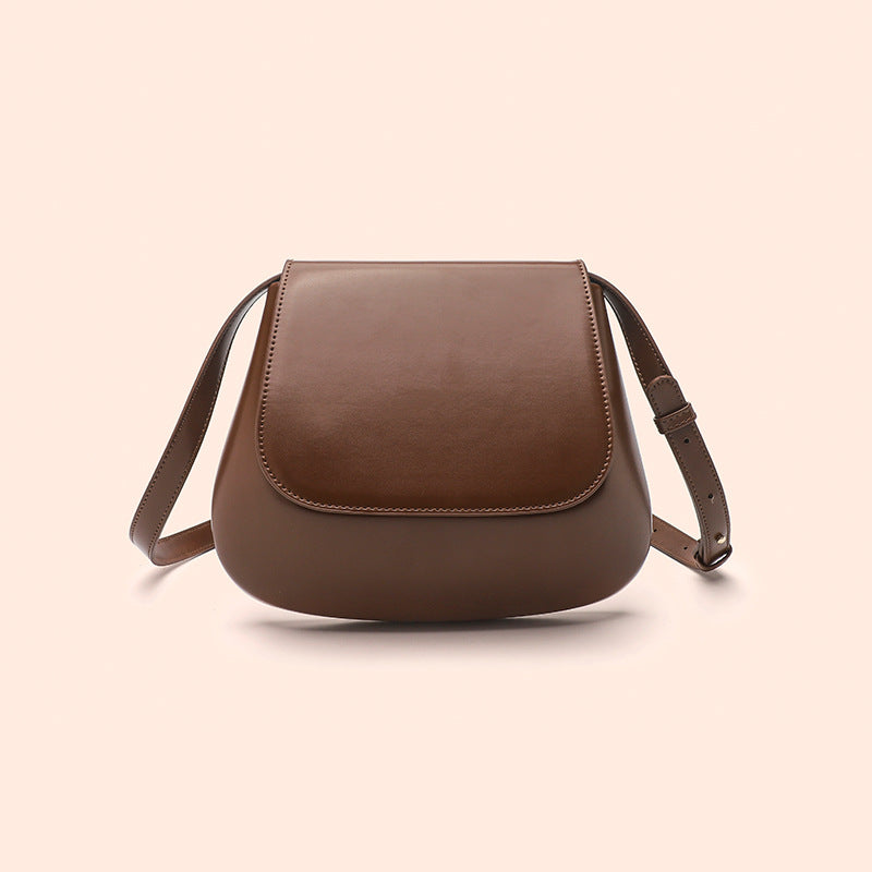 Bolso bandolera de cuero vegano para mujer, bolso de hombro pequeño Retro con correa larga ajustable
