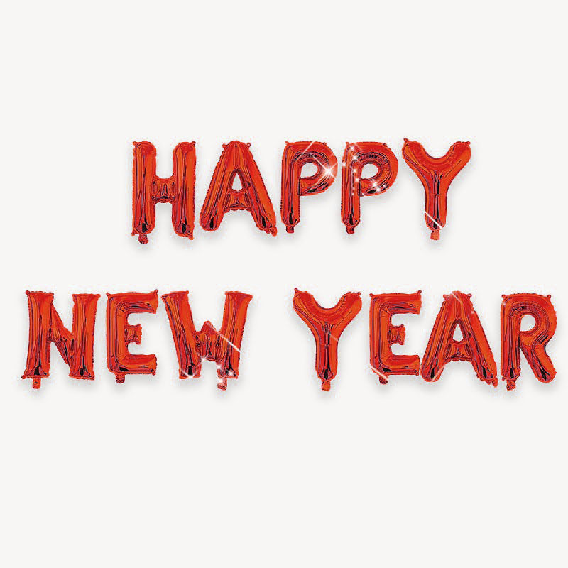 2024 Happy New Year Aluminum Balloon 16-inch Happynewyear