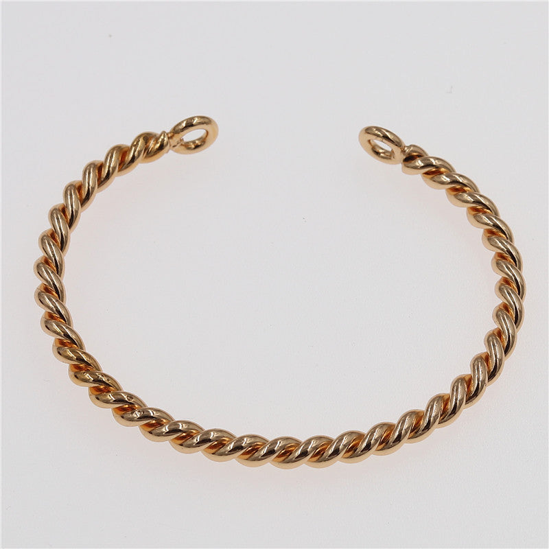Bracelet torsadé rétro mode femme