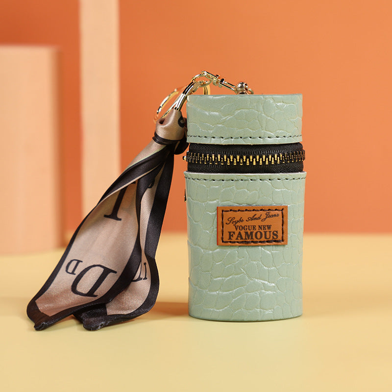 Creative Leather Presbyopic Bucket Key Case