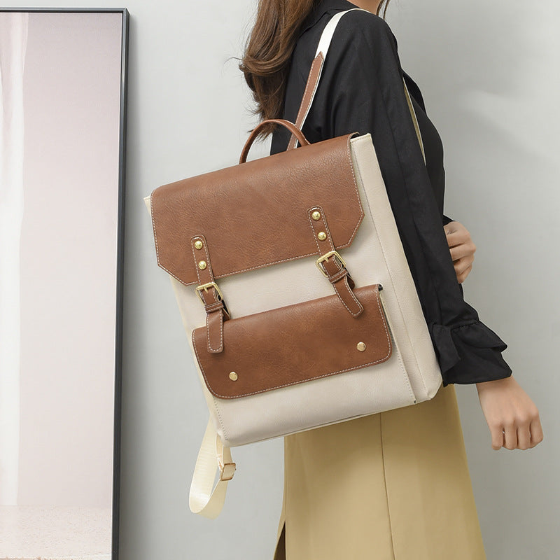 Mochila simple retro de estilo coreano