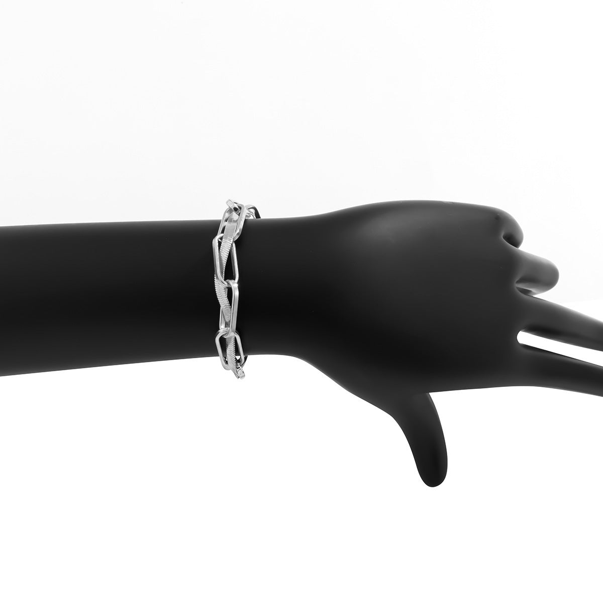 Hip Hop Géométrique Simple Personnalité Serpent Os Chaîne Bracelet