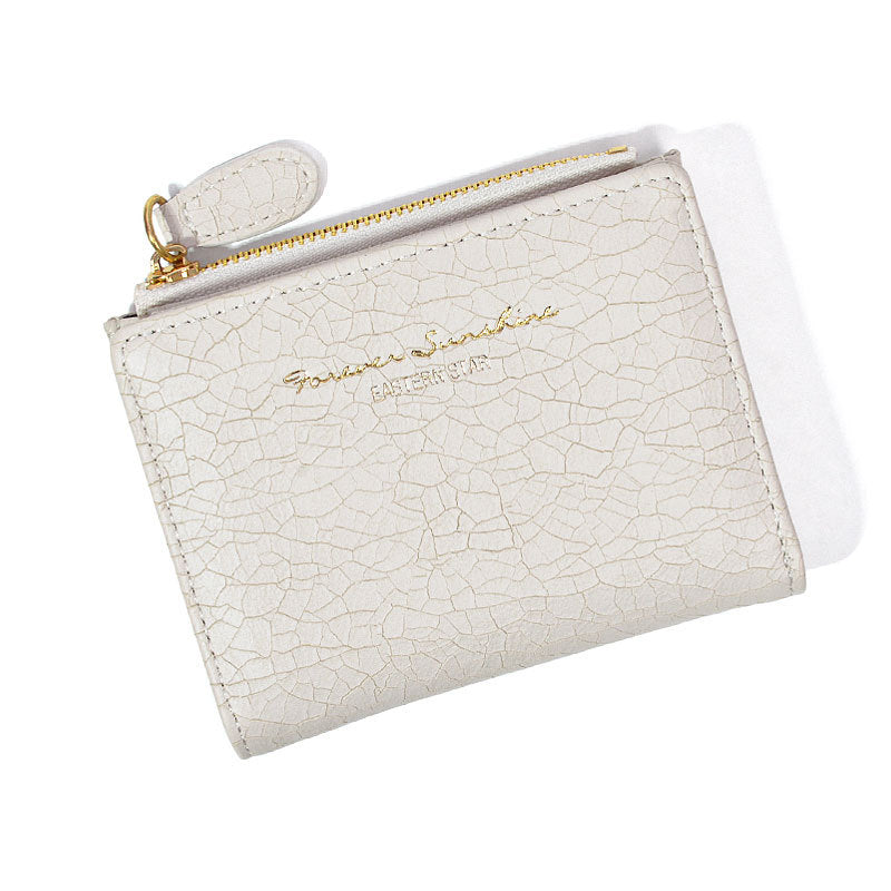 Cartera plegable retro de estilo coreano para mujer