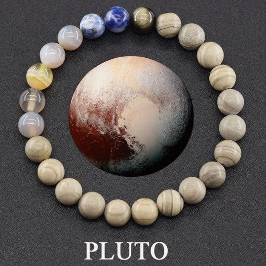 Bracelet planète bijoux à la mode, huit planètes, pierre naturelle