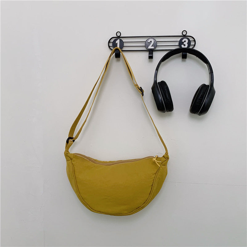 Sac messager à bandoulière de Style occidental, couleur unie, à la mode, assorti avec tout, Style coréen Ins
