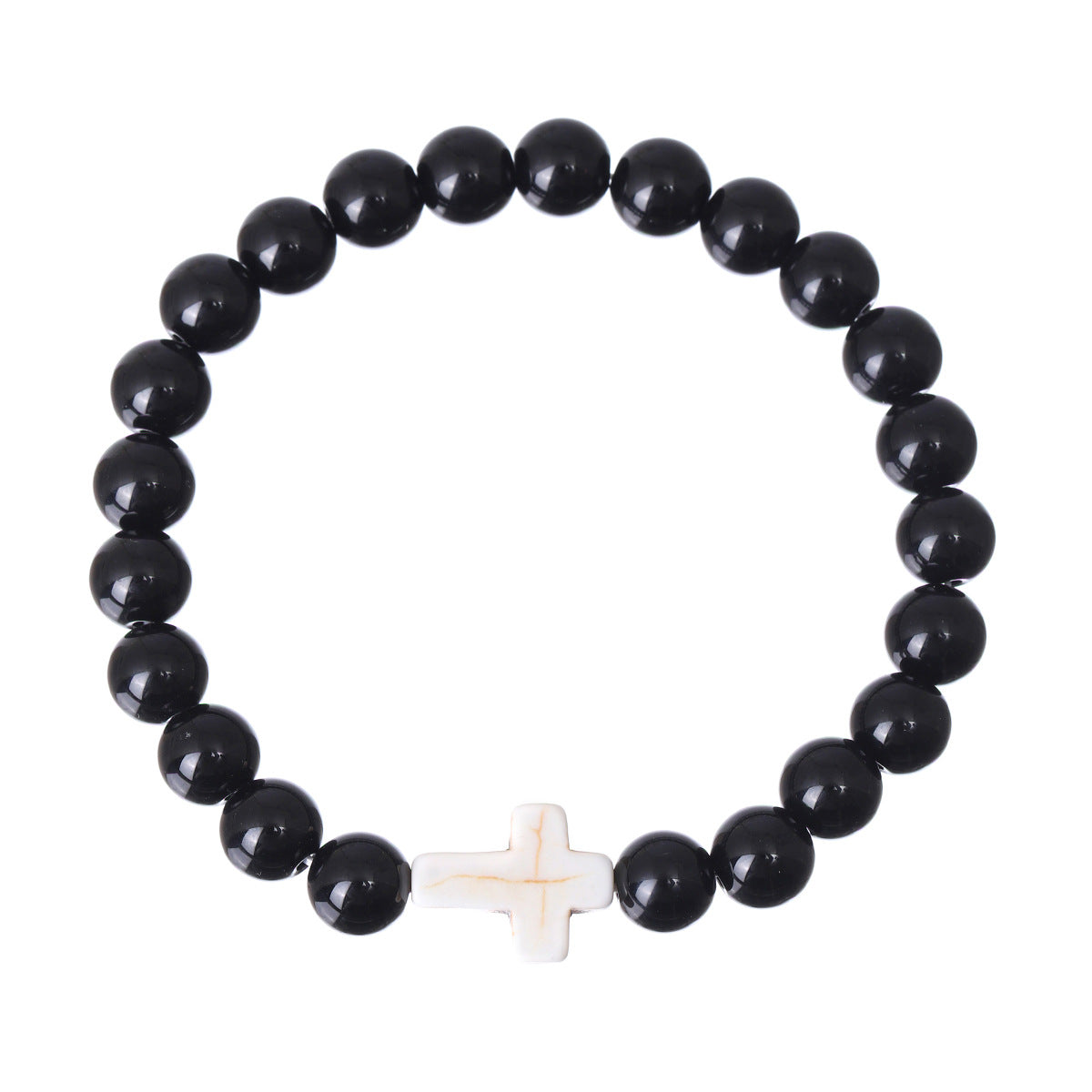 Bracelet perlé en croix de couleurs mélangées en pin impérial