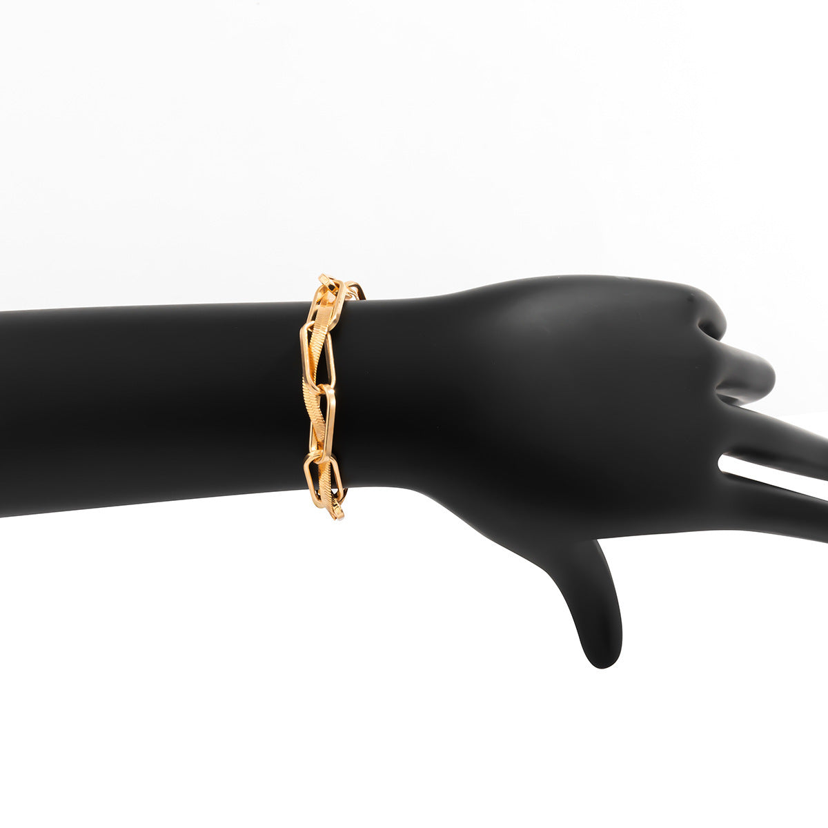 Hip Hop Géométrique Simple Personnalité Serpent Os Chaîne Bracelet