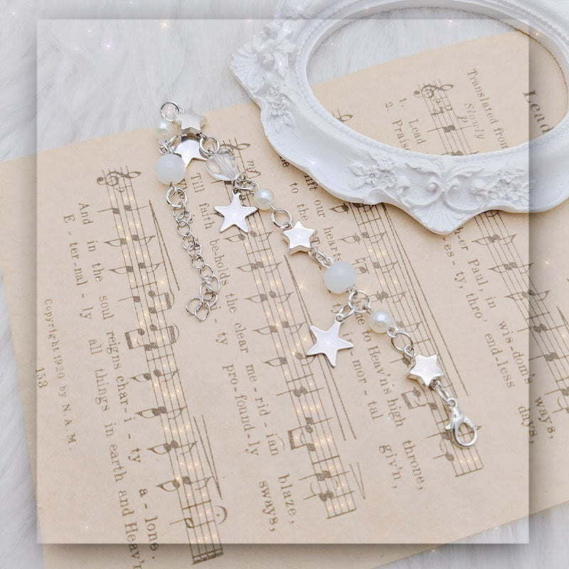 Bracelet pendentif étoile à cinq branches en perles de vent, bijoux assortis avec tout