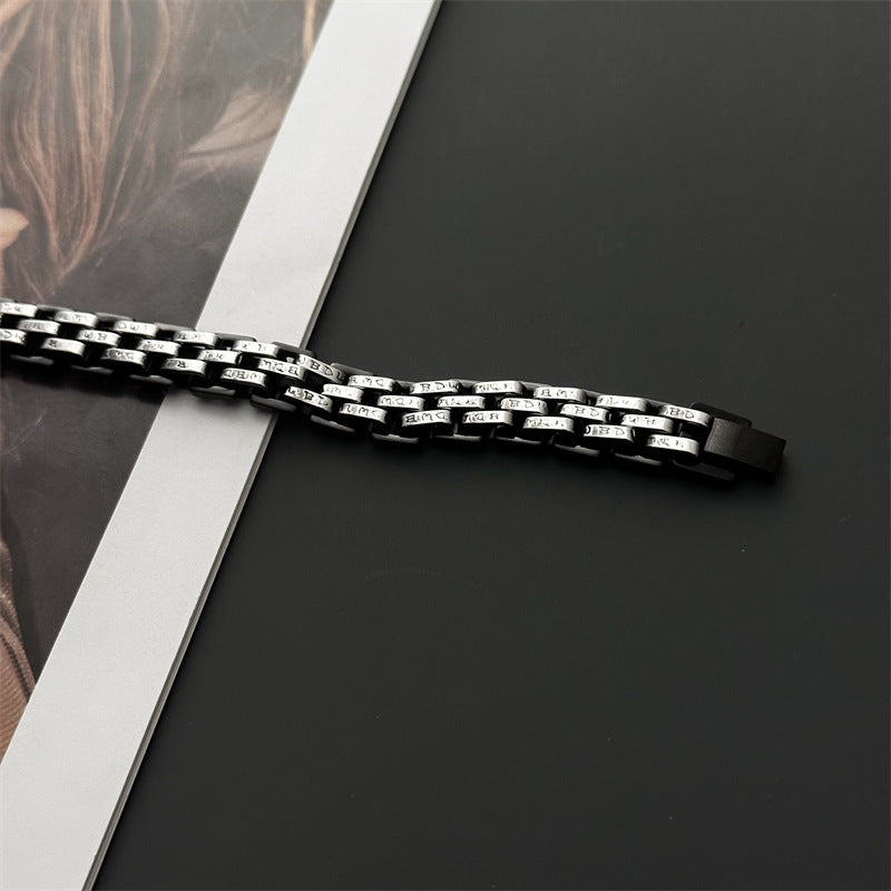 Pulsera gruesa a juego de colores que no destiñe Simplicidad multicapa