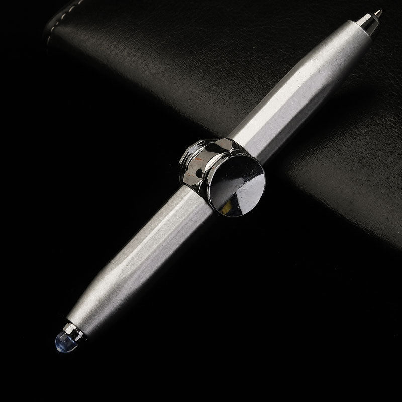 Stylo à bille en métal gyroscopique à décompression rotative, stylo LED multifonction créatif, à la mode, fournitures scolaires et de bureau, stylos d'écriture
