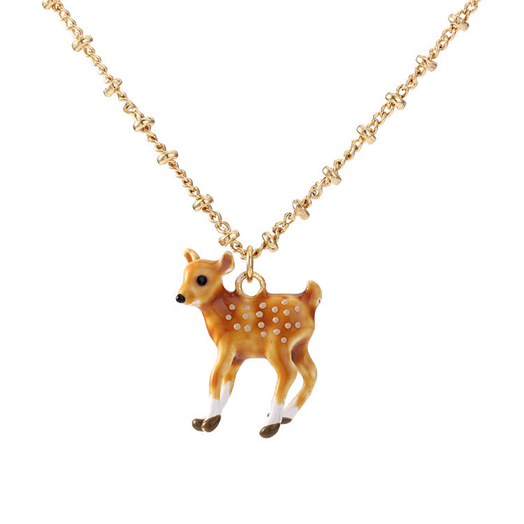 Fashion Personalized Forest Deer Necklace