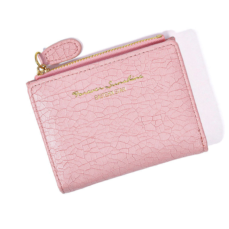 Cartera plegable retro de estilo coreano para mujer