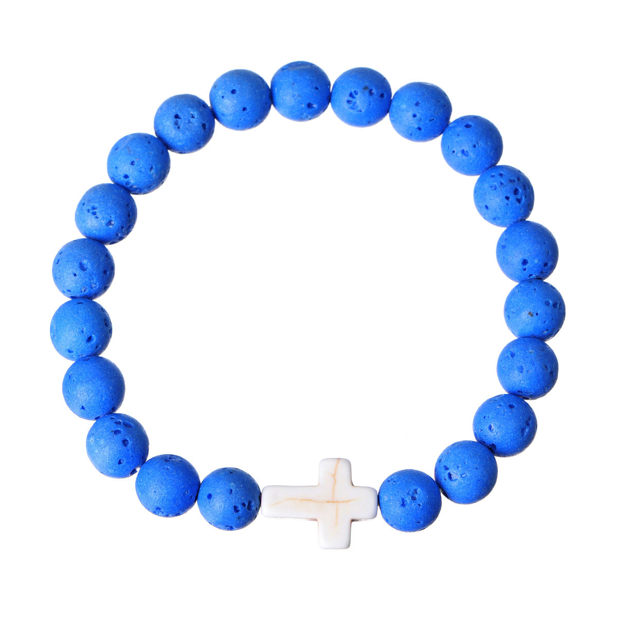 Bracelet perlé en croix de couleurs mélangées en pin impérial